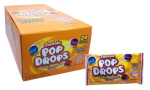 Tootsie Pop Drops Assorted Hard Candy Pouch 2.25oz 24ct